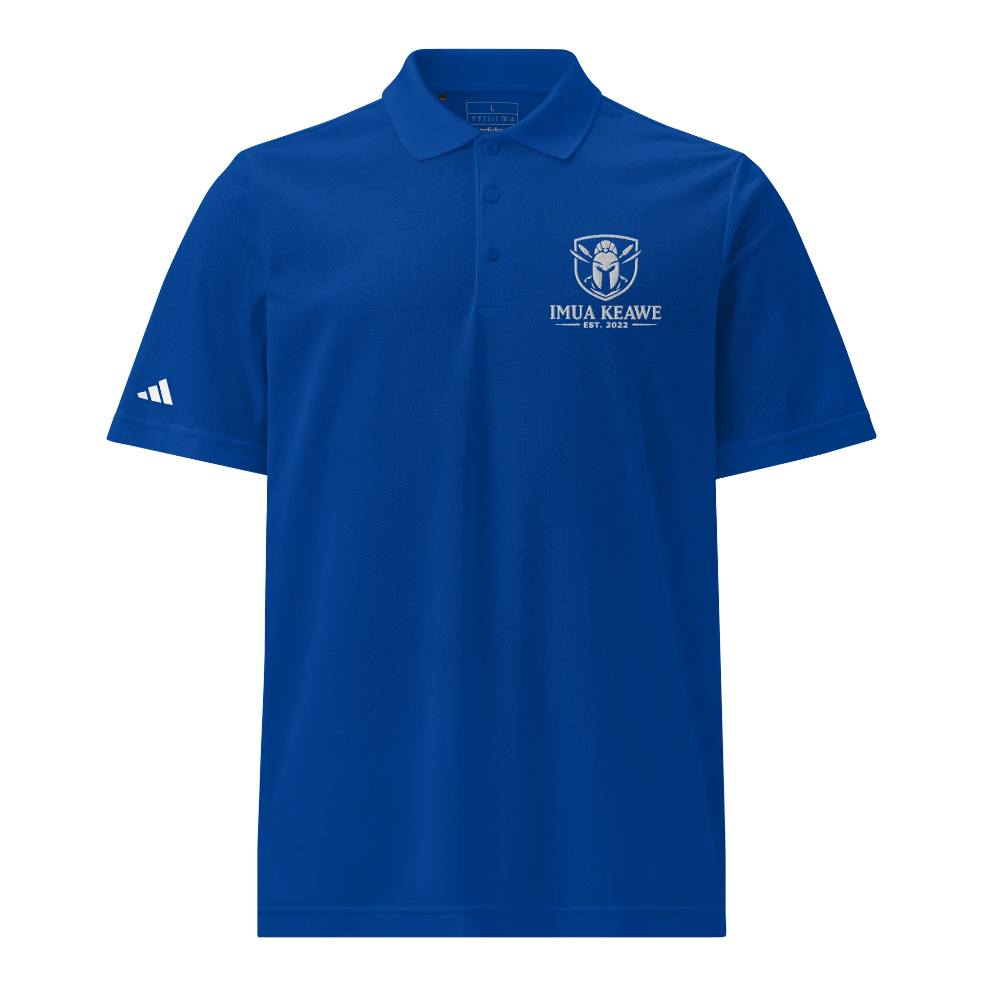 Adidas Sport Polo Shirt Blue IMUA Keawe product image (1)