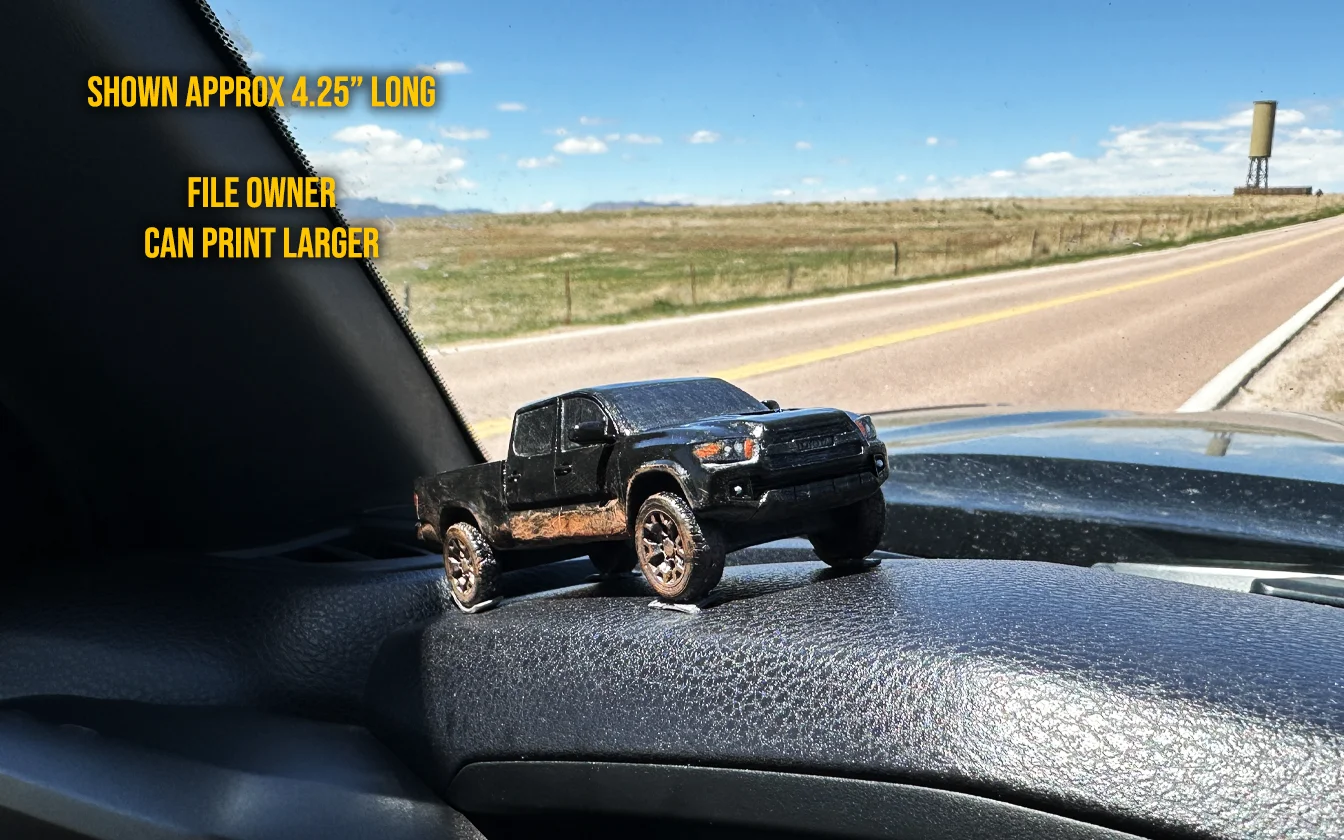 3rd Gen Tacoma Long Bed - 3D Print File product image (2)
