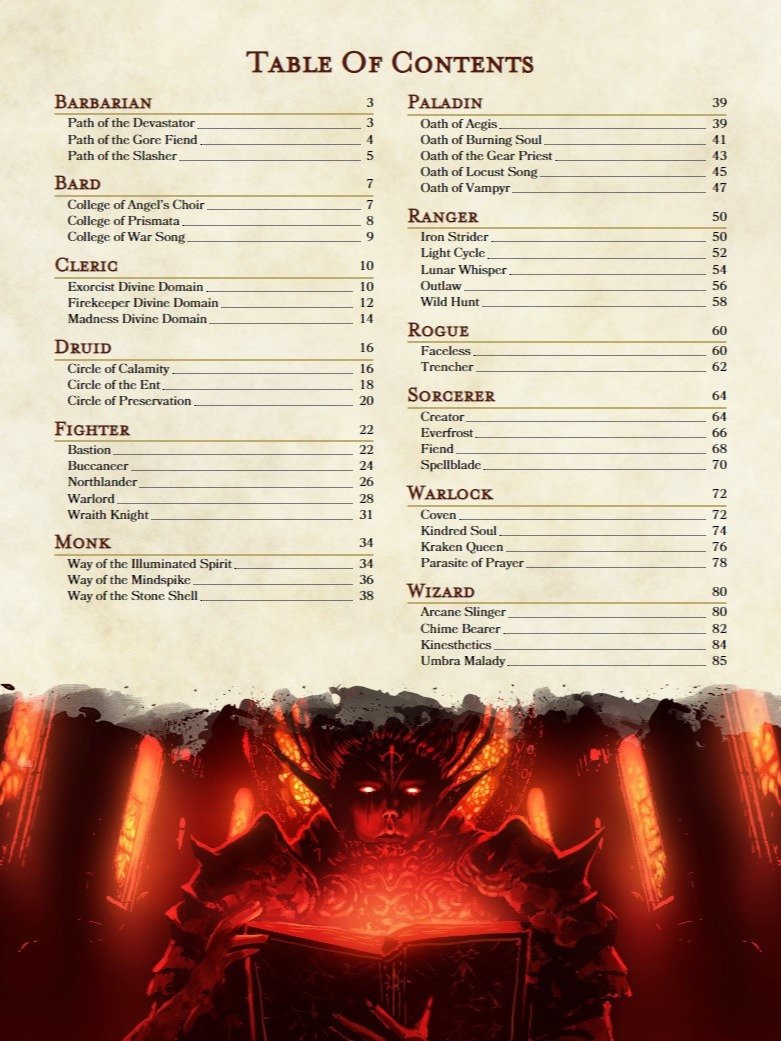 Ultimate Subclass Collection (5E 2014) product image (5)