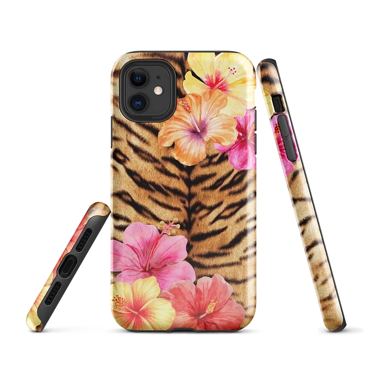 tiger flower i phone case product image (1)