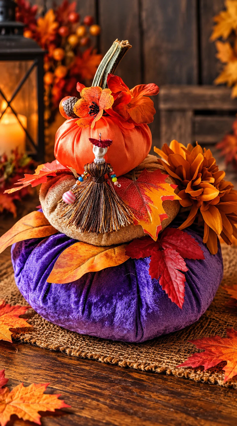 Three-Tier Autumn Witch Pumpkin product image (1)