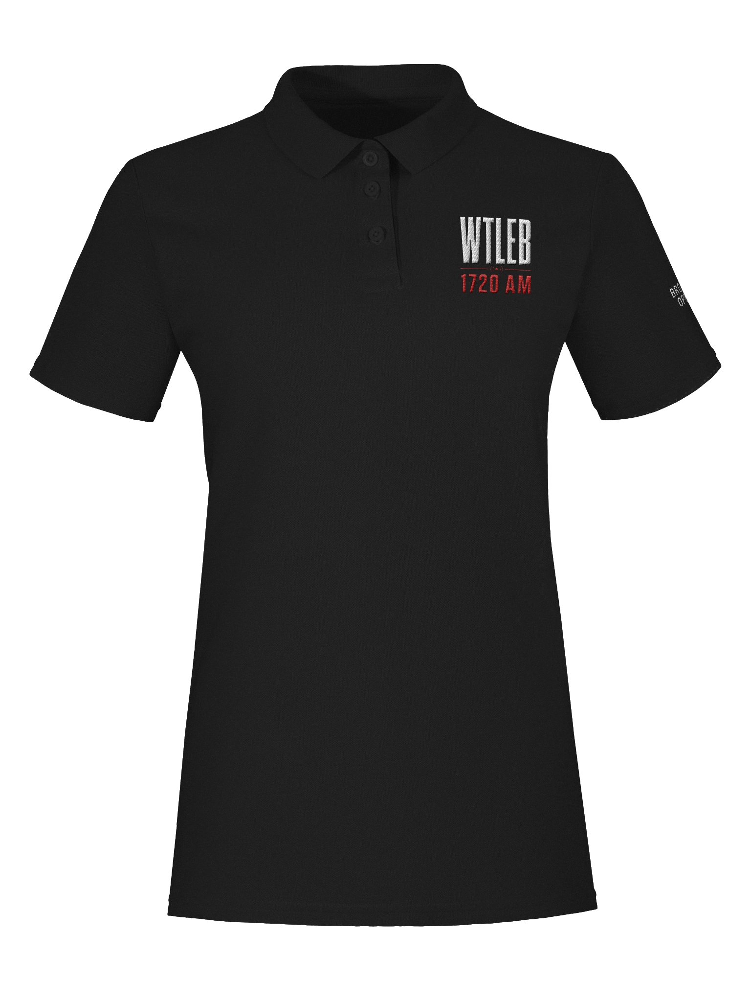 Women's WTLEB 1720 AM Official Station Polo - White Logo - BROADCAST OPERATOR product image (5)