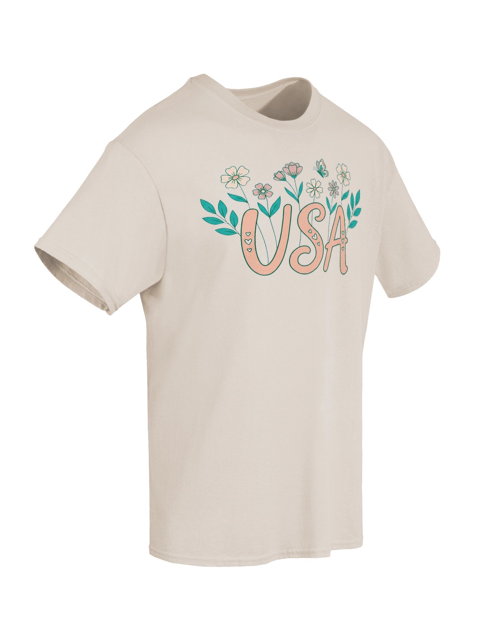 Floral USA Patriot Graphic Tee product image (41)