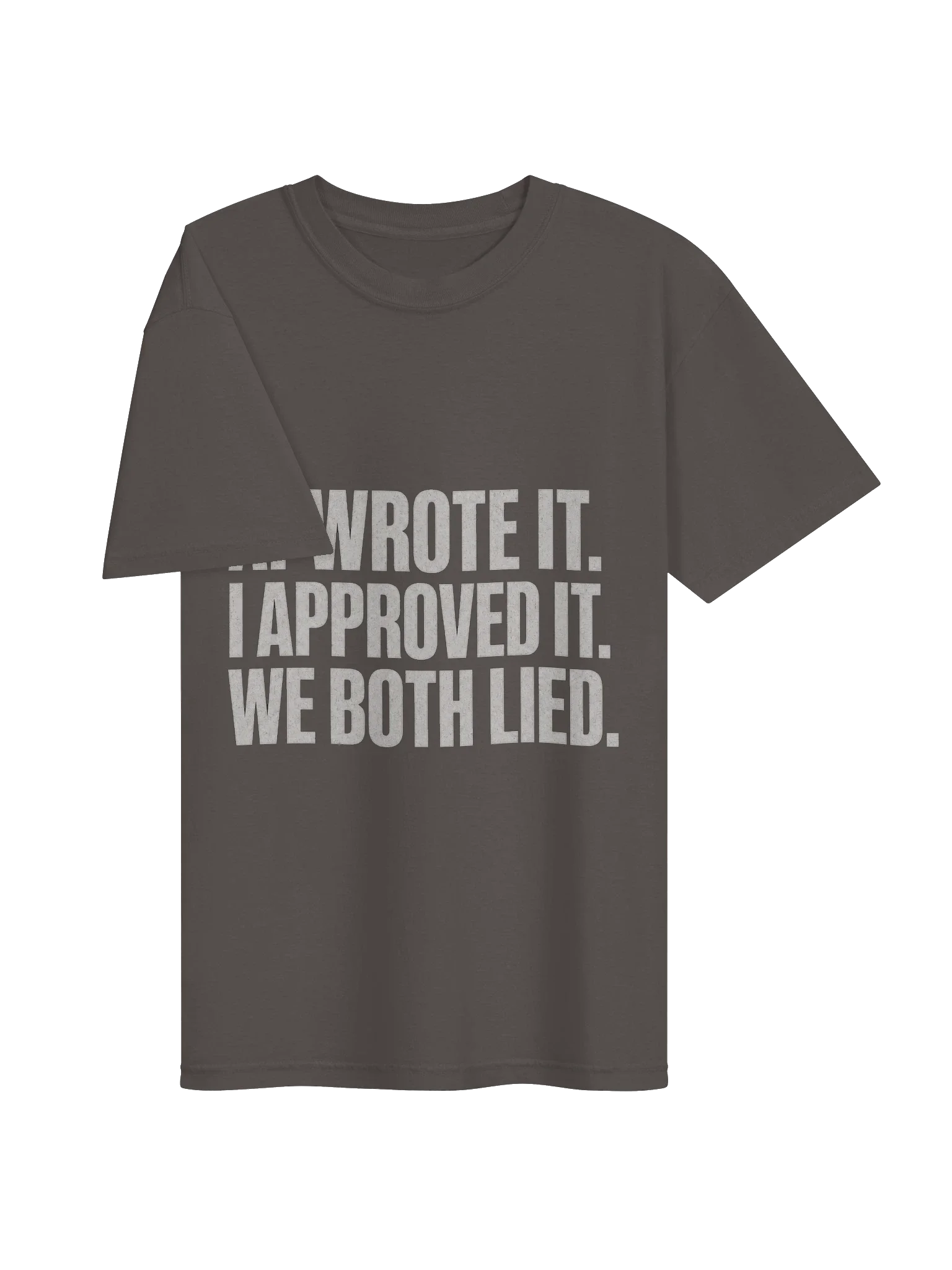 AI Wrote It We Both Lied Tee — view 11