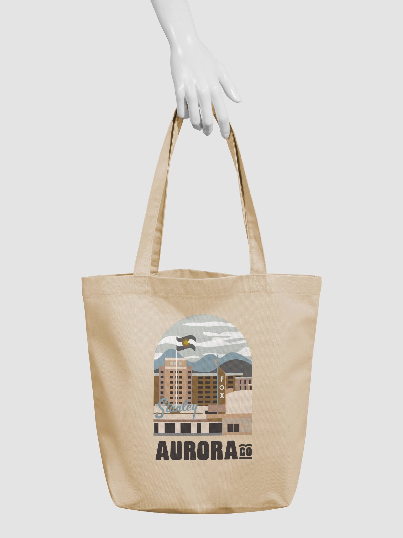 Aurora Cityscape Tote Bag (Natural) product image (3)