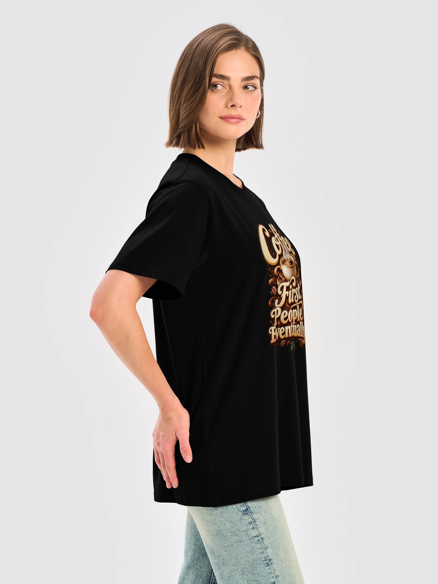 DCG Coffee First, People Eventually Women’s T-Shirt product image (6)