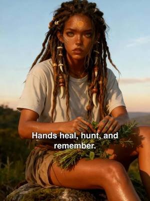 I know the language of wounds and roots, of healing sung in dirt and riverlight. My hands make, mend, and claim. They know how to take. How to give.
