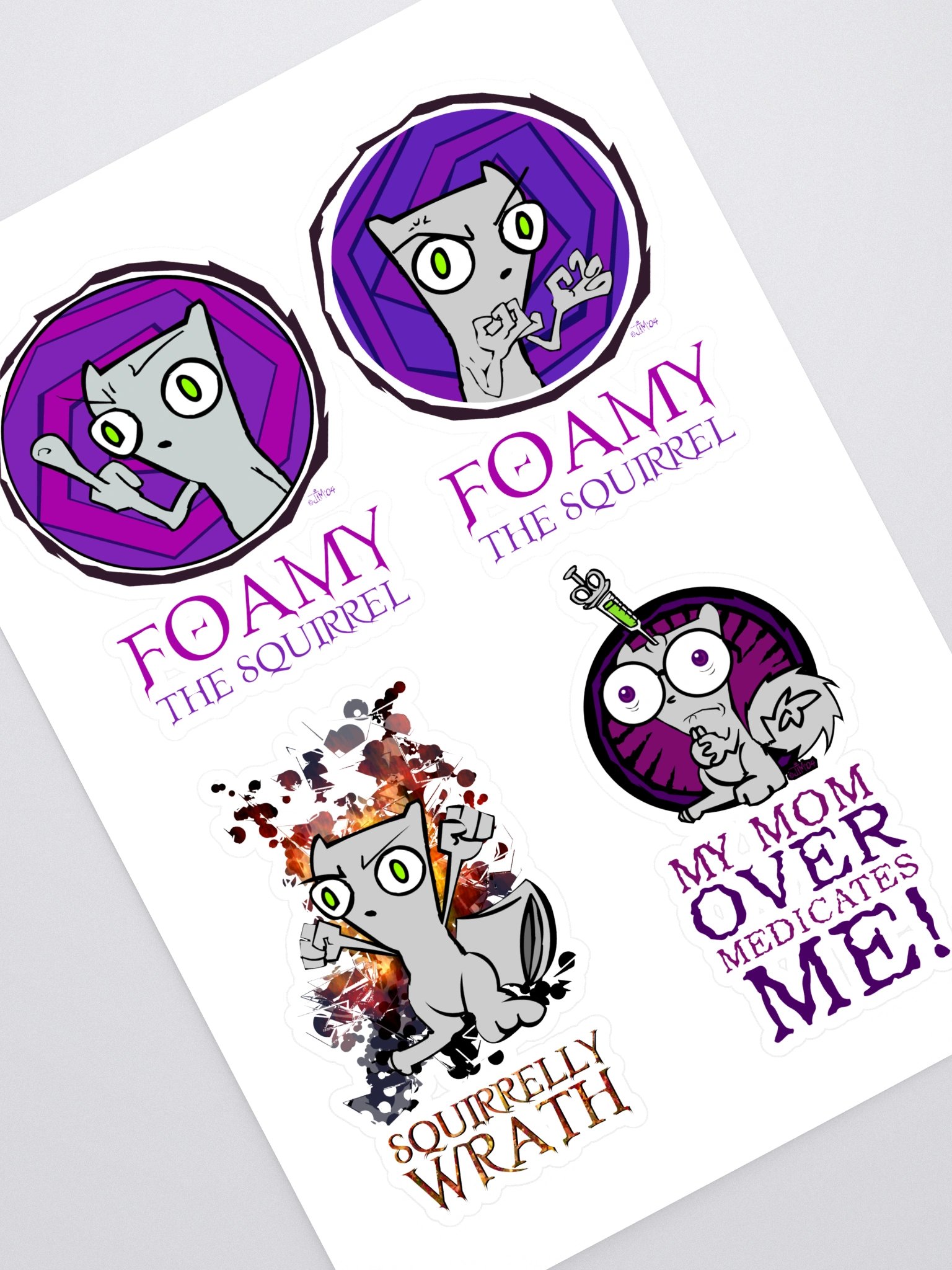 Foamy The Squirrel Sticker Sheet! #9 product image (1)