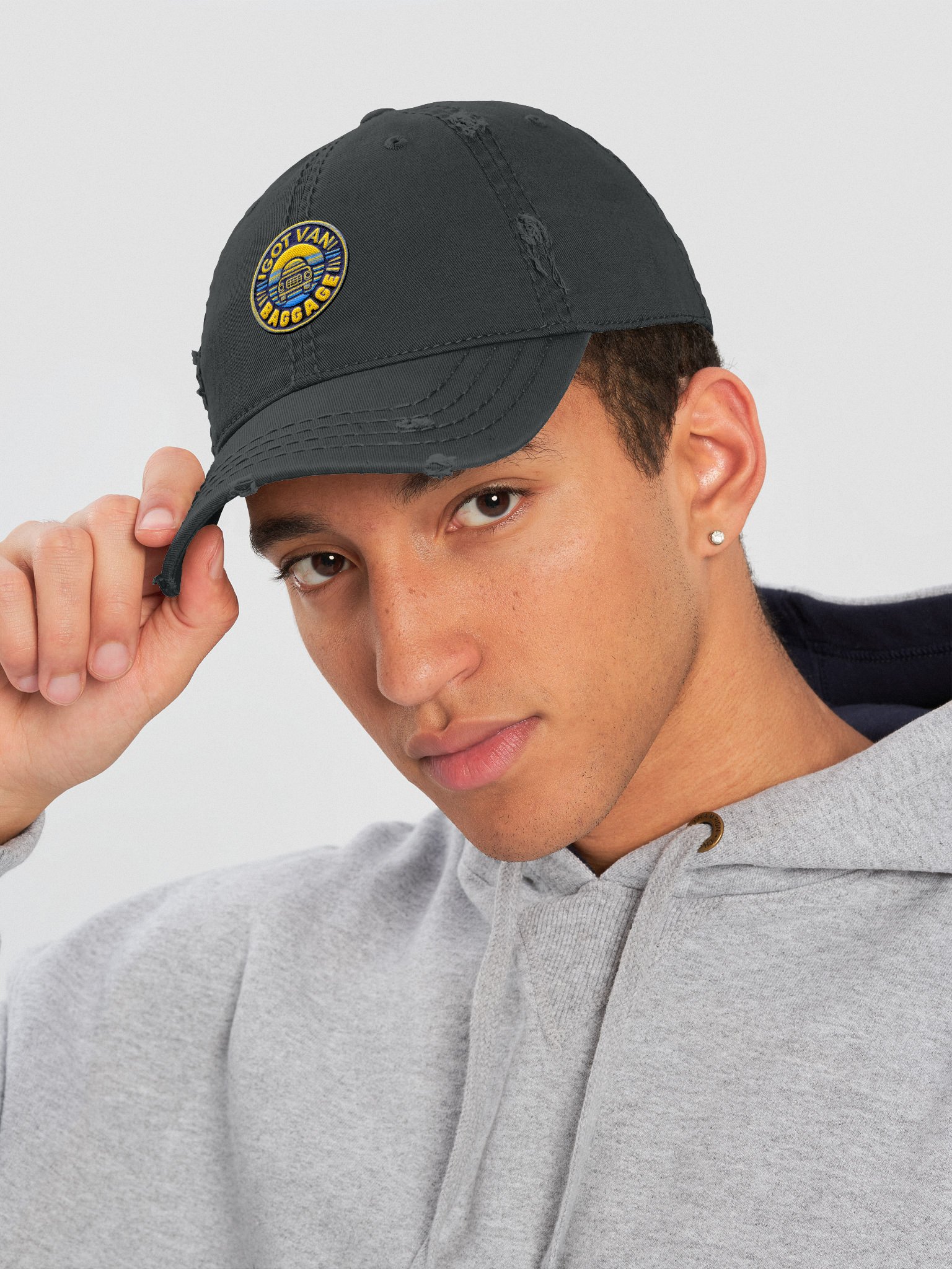 Retro Van Vibes Distressed Dad Hat product image (5)
