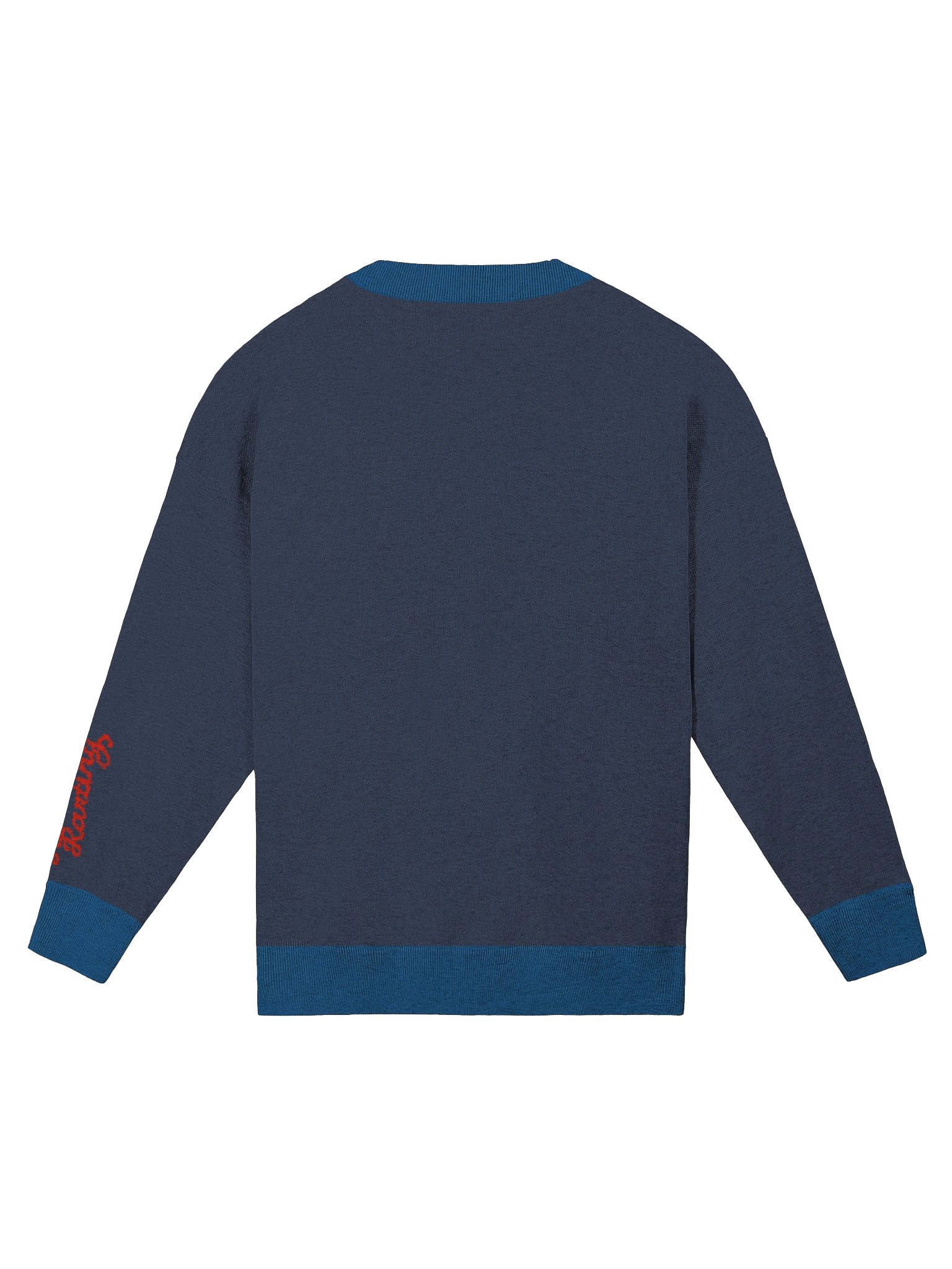 Classy Red on Blue Knitted Sweater product image (8)