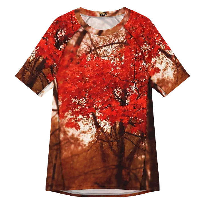 Crimson Leaves Men's Short Sleeve Rash Guard product image (1)