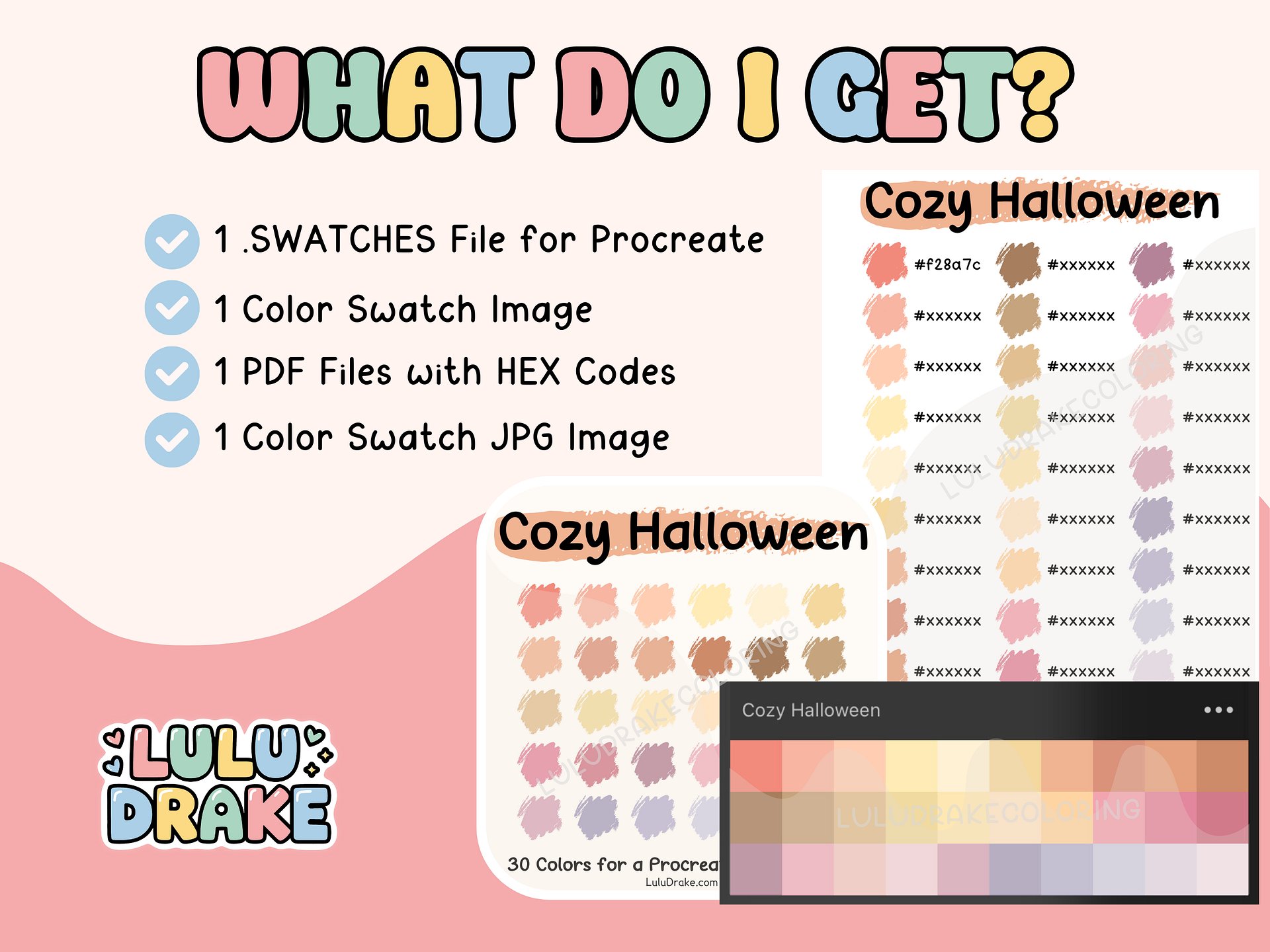 Cozy Halloween Procreate Color Palette with HEX Codes ★ DIGITAL ★ product image (5)