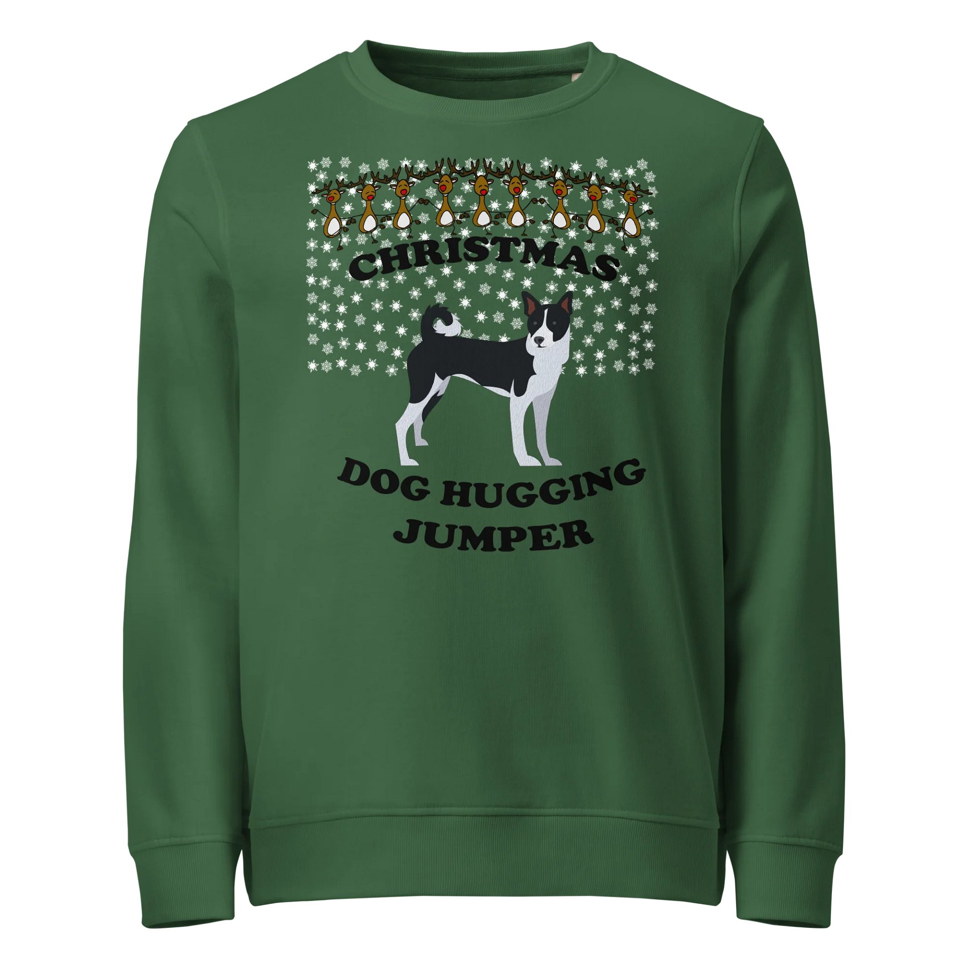 Christmas Dog Hugging, Basenji product image (1)