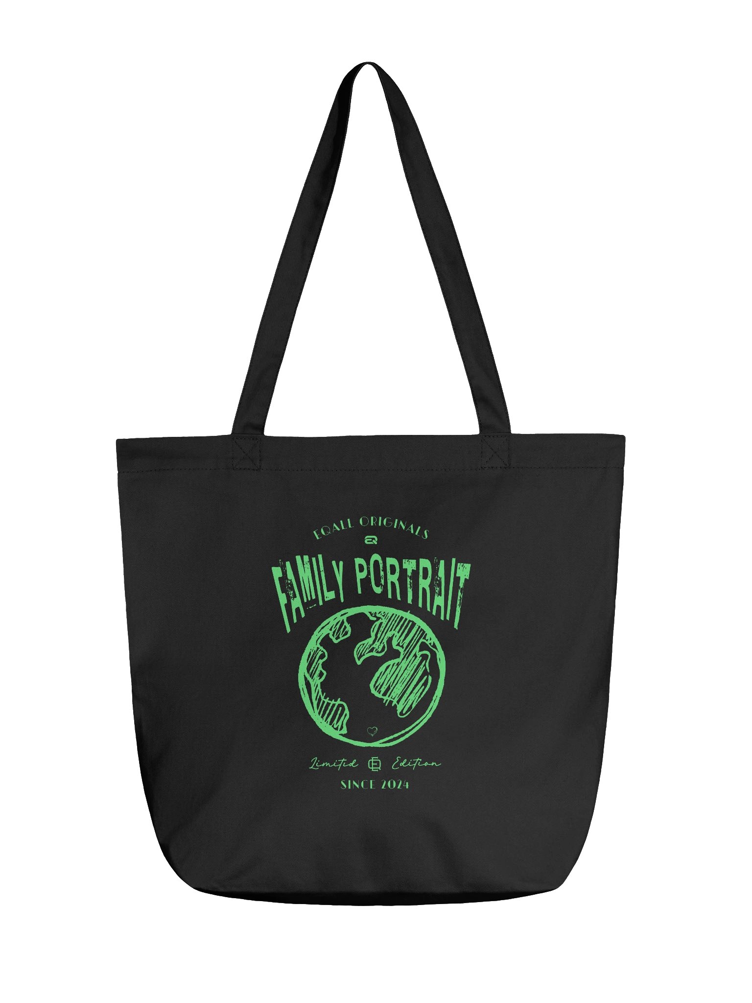 Earth Love_Family Portrait_ECO Tote-bag by EQALL® Originals_Green product image (1)