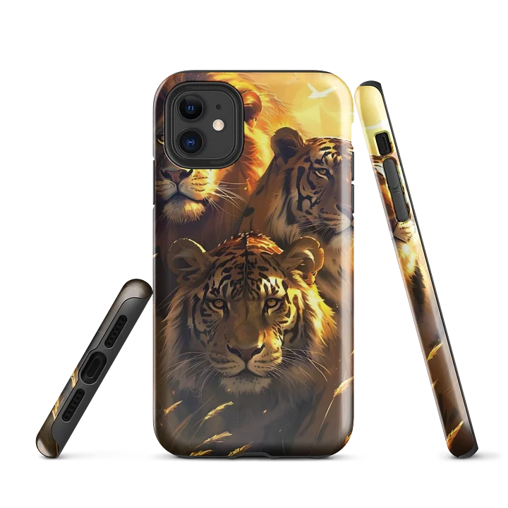 Golden Big Cats Tough iPhone Case product image (1)