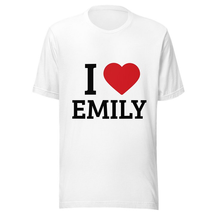 I Love Emily Tee – White 🤍 product image (1)