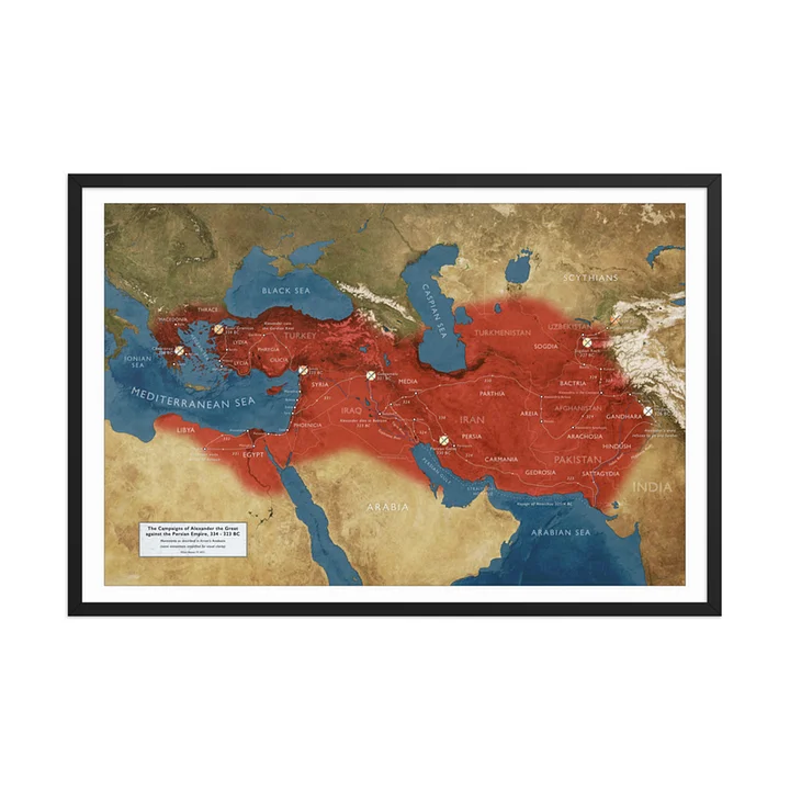 The Campaigns of Alexander - Framed Poster product image (1)