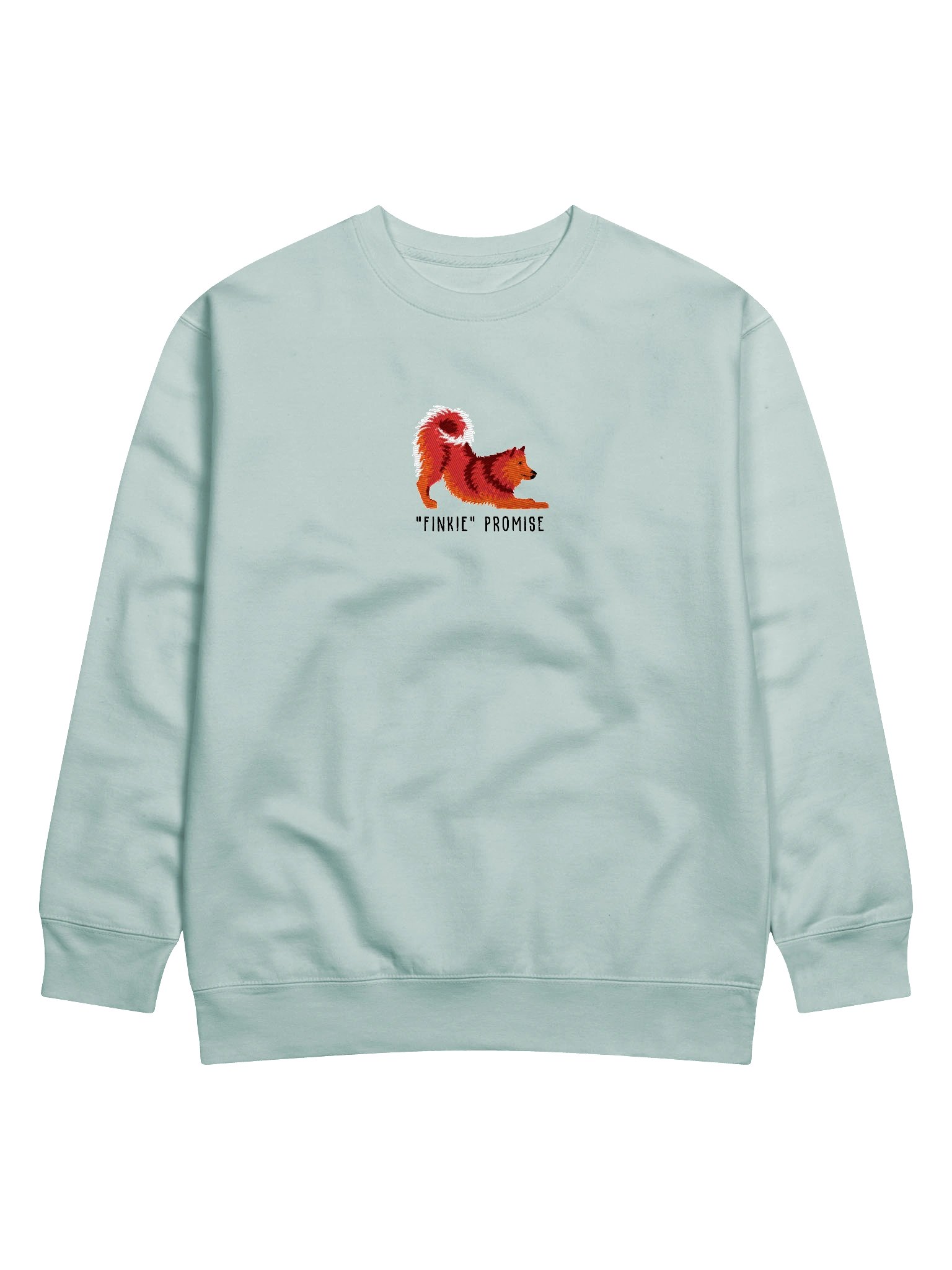 Finkie Promise Sweatshirt (Embroidered) of a Finnish Spitz(Red) product image (43)