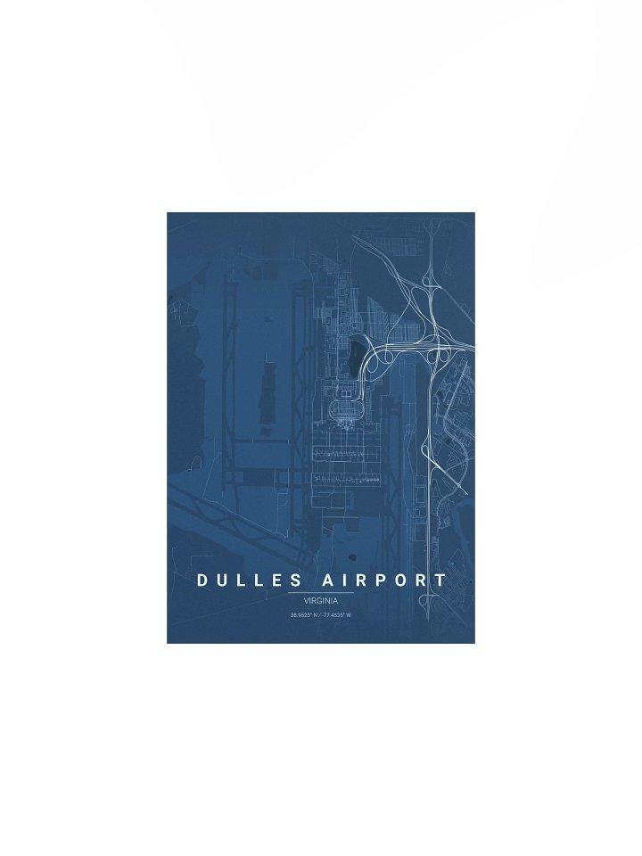 Dulles Airport Blueprint Poster product image (2)