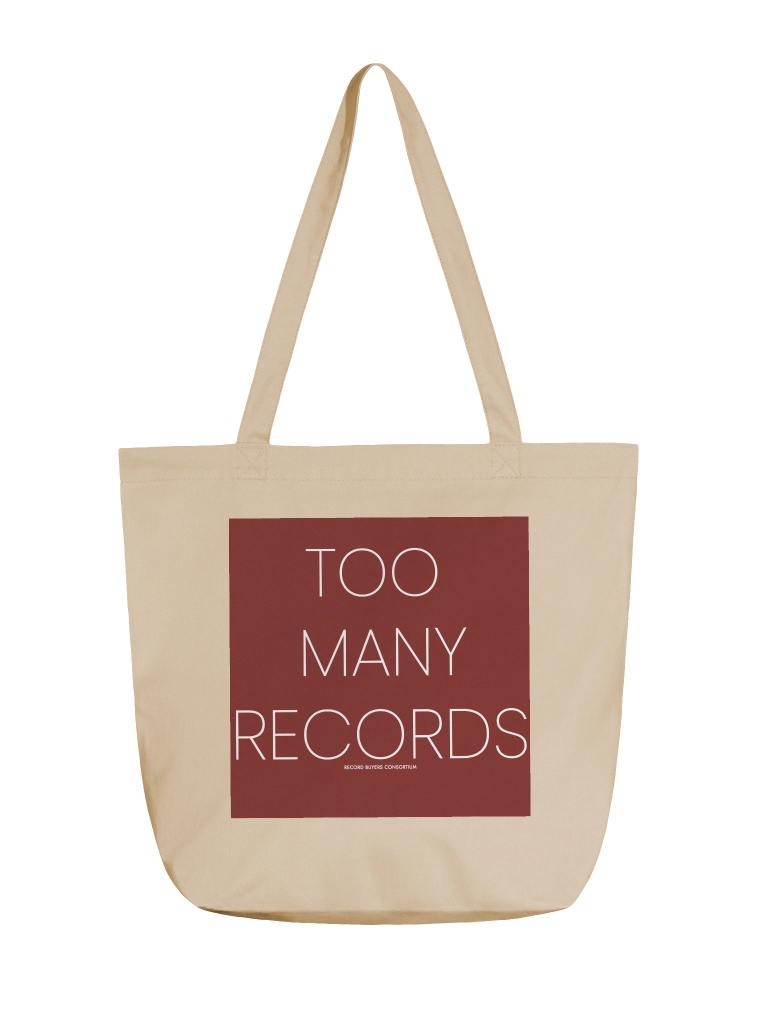 Too Many Records Tote blk product image (1)
