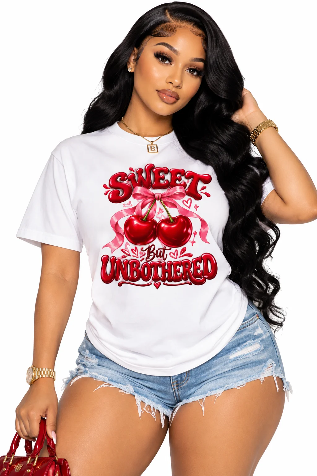 Sweet But Unbothered Cherry Graphic Tee product image (19)