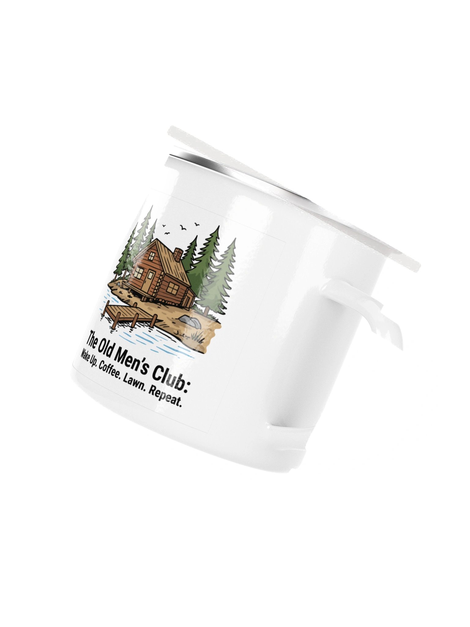 The Official OMC "Log In" Enamel Mug product image (3)