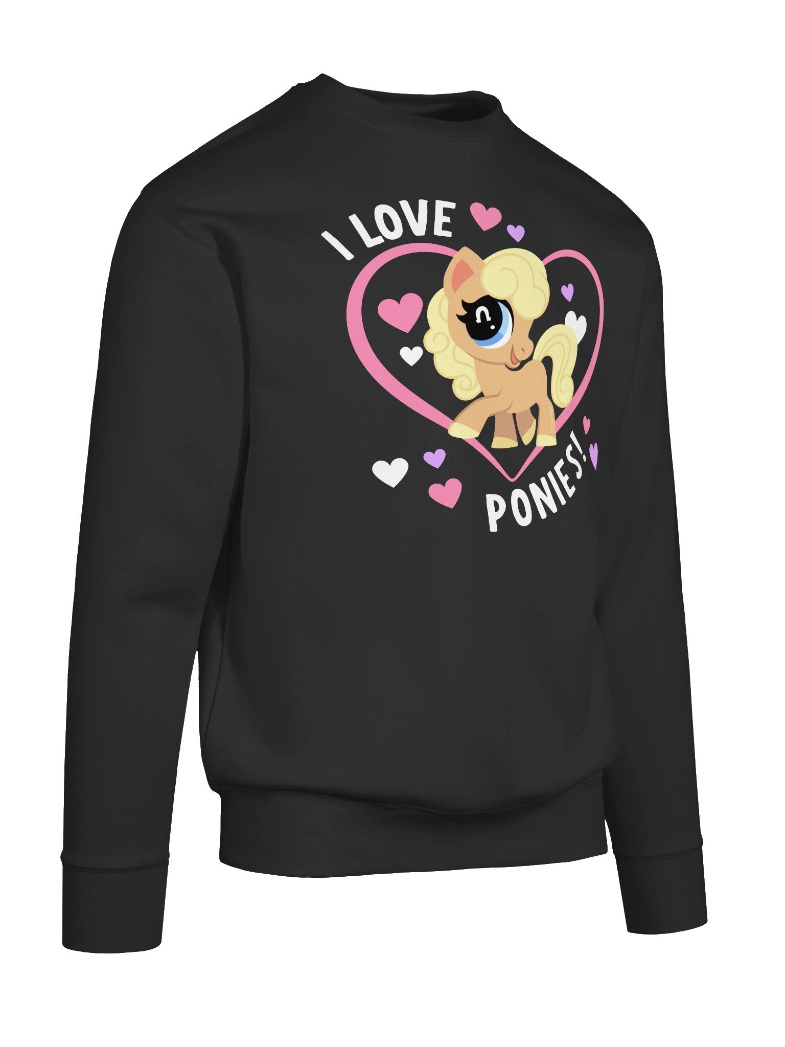 I Love Ponies Sweatshirt (dark) product image (10)