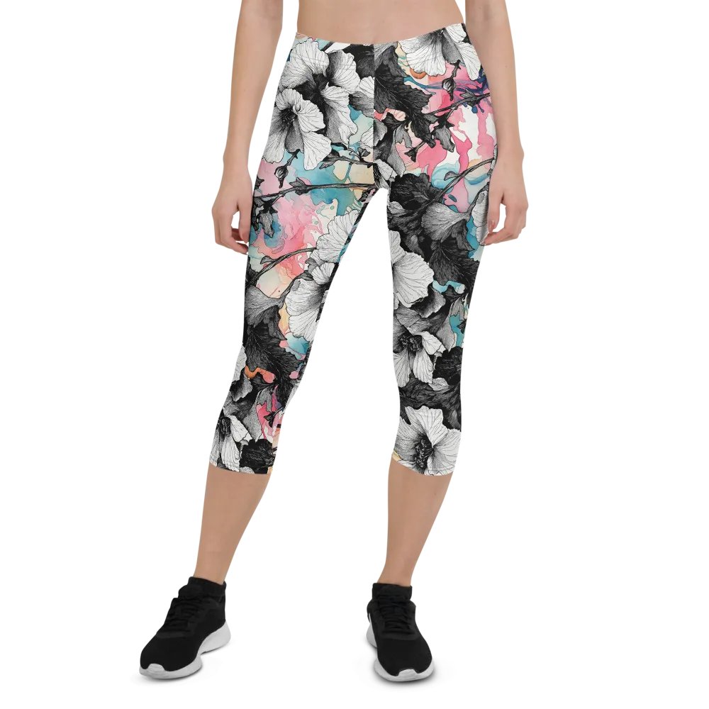 Hibiscus Dreams All-Over Capri Leggings product image (1)