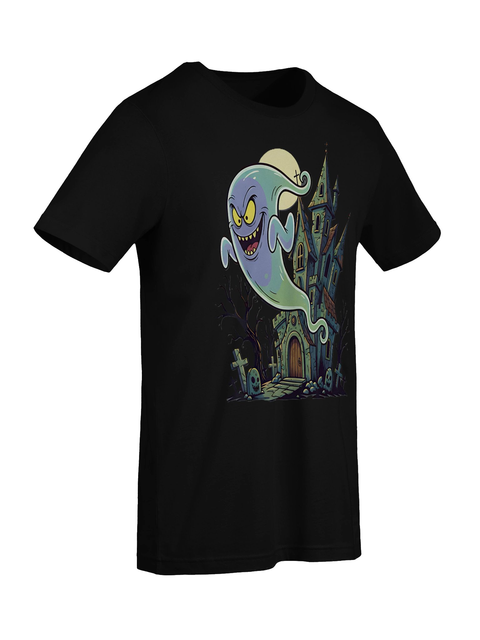 Menacing Halloween Ghost Tee product image (10)
