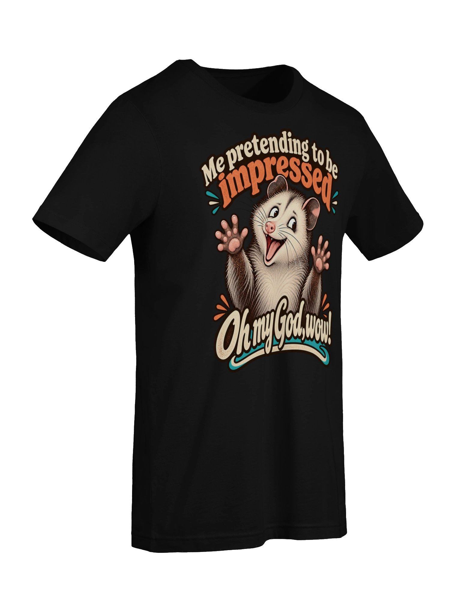 Oh My God, Wow! – Funny Possum Graphic Tee product image (4)
