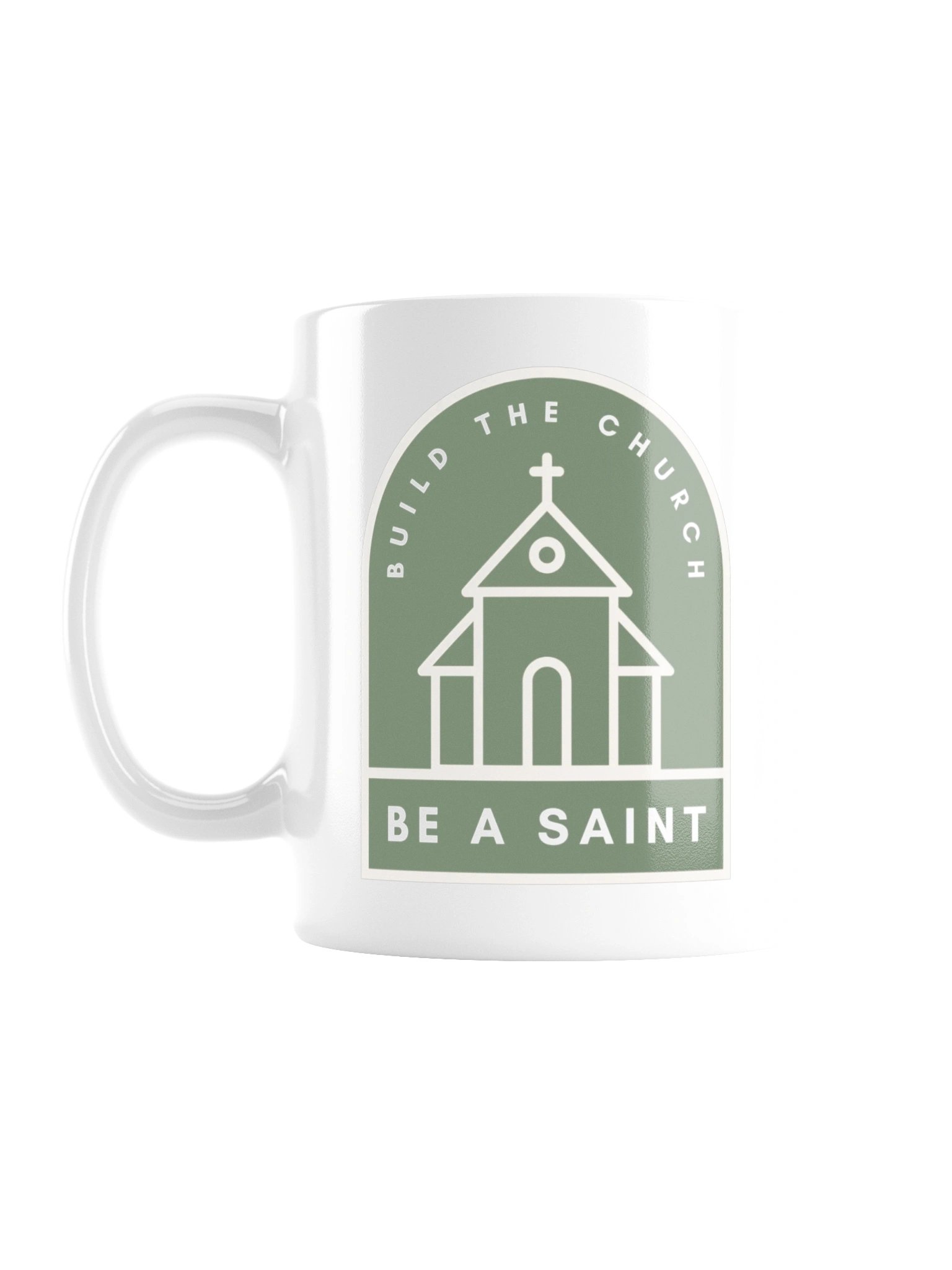Build the Church, Be a Saint Mug (Green) product image (3)