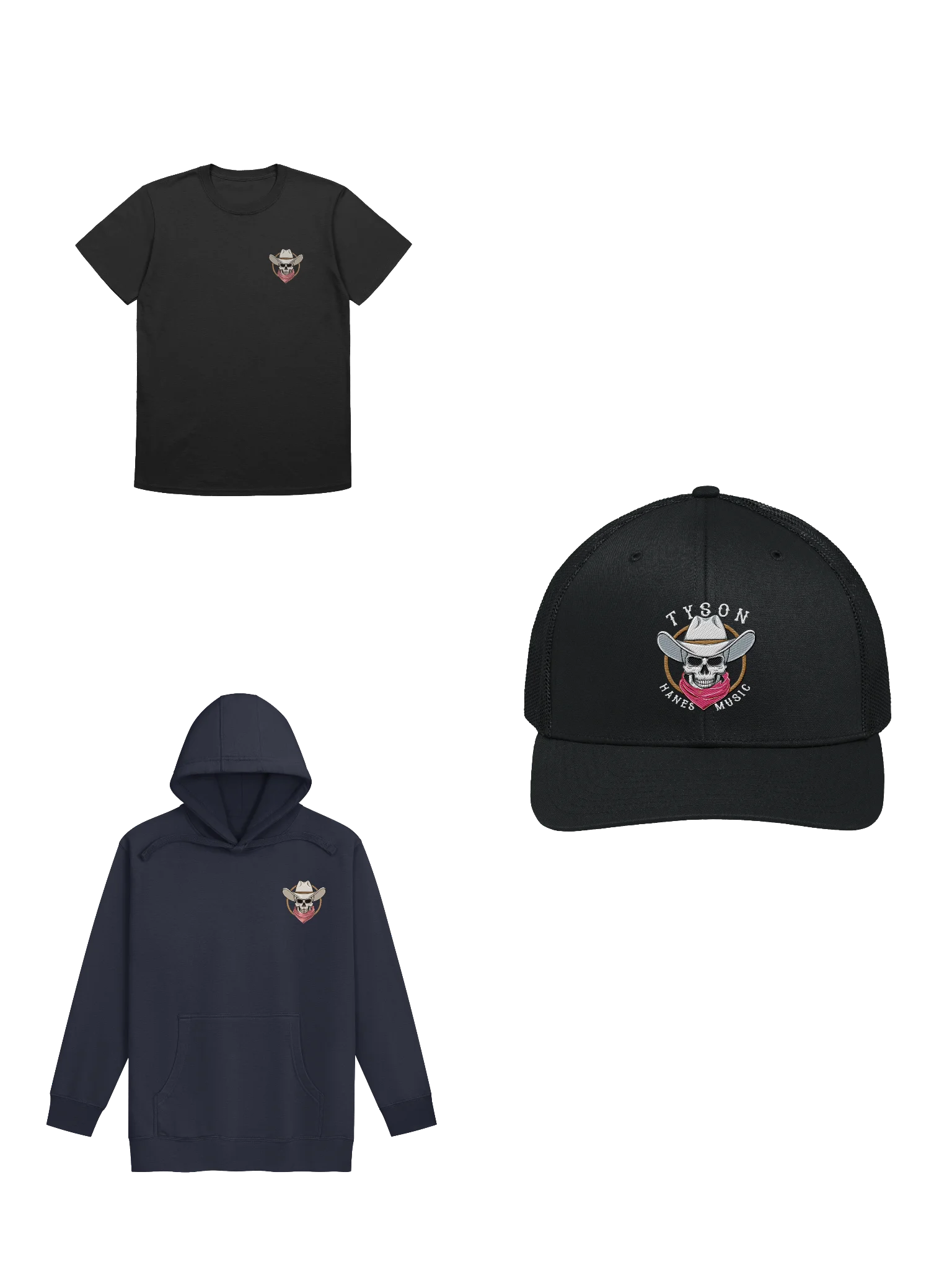 SKULL T-shirt, Hoodie & Hat Bundle product image (1)