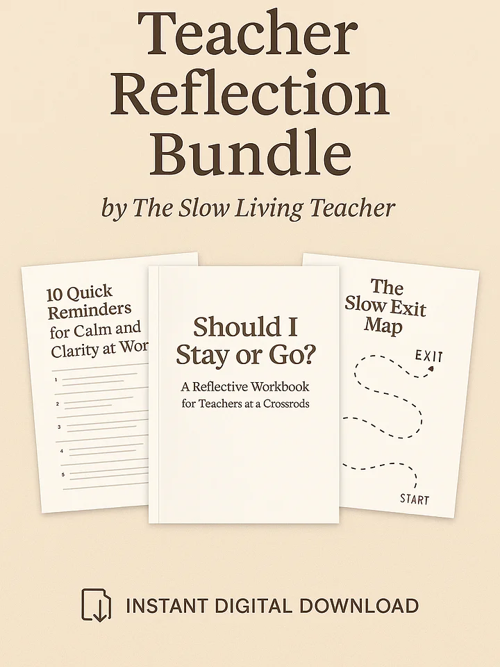 The Slow Living Teacher Bundle product image (1)