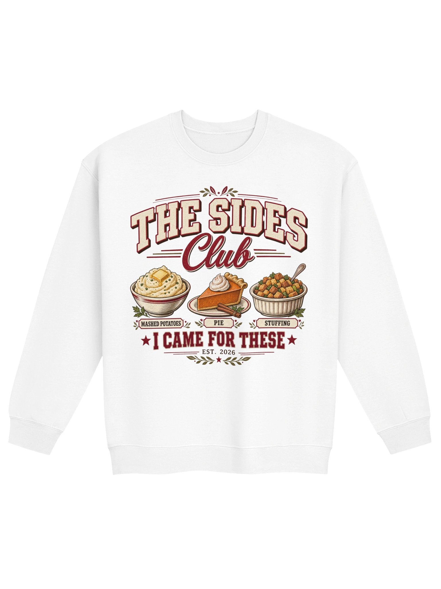 The Sides Club Thanksgiving Sweatshirt – Friendsgiving Side Dish Crewneck product image (2)