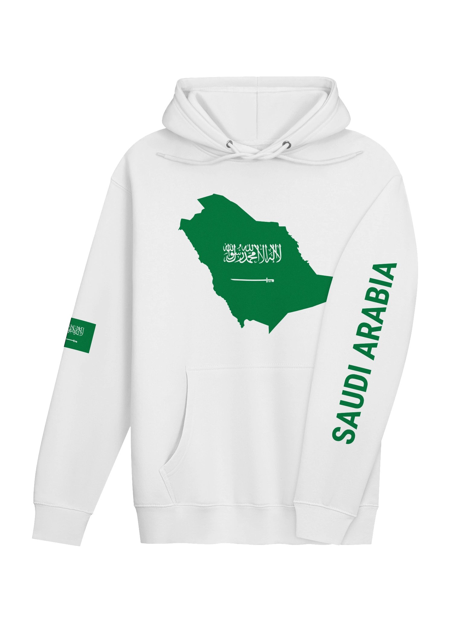 Saudi Arabia 2026 World Cup Flag Hoodie - "Green Falcons" Heritage Edition - Premium 3-End Fleece product image (22)