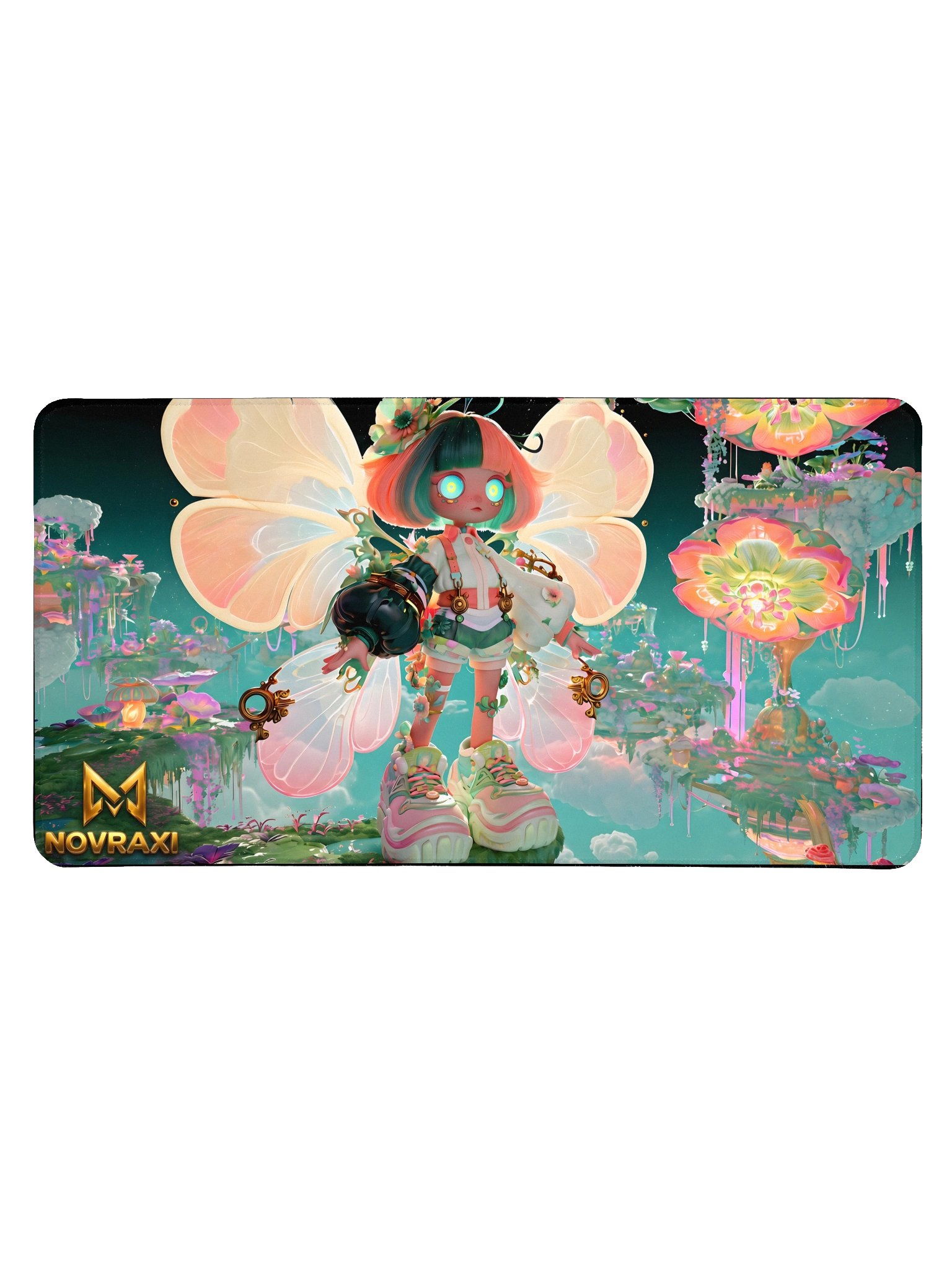 Dreamsprout × Cloud Bloom Keeper | XL Gaming Desk Mat product image (4)