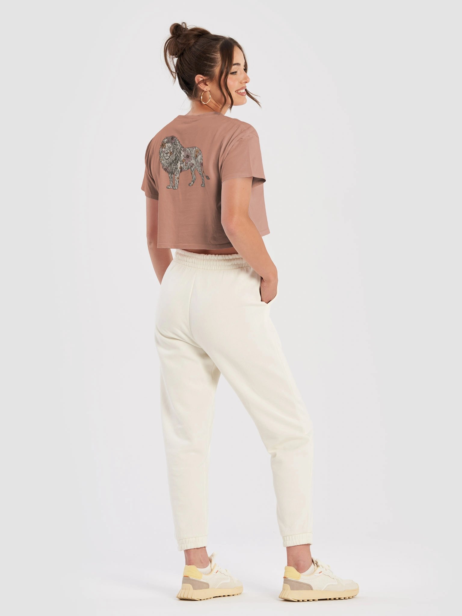 El Dorado Atelier Signature Crop Top (Limited Edition) - Floral Lion Design product image (5)