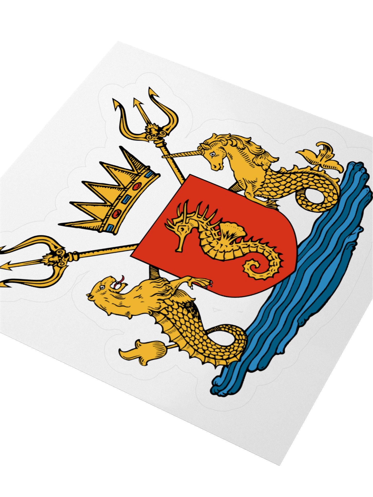 Crest of Atlantis Kiss Cut Sticker product image (7)