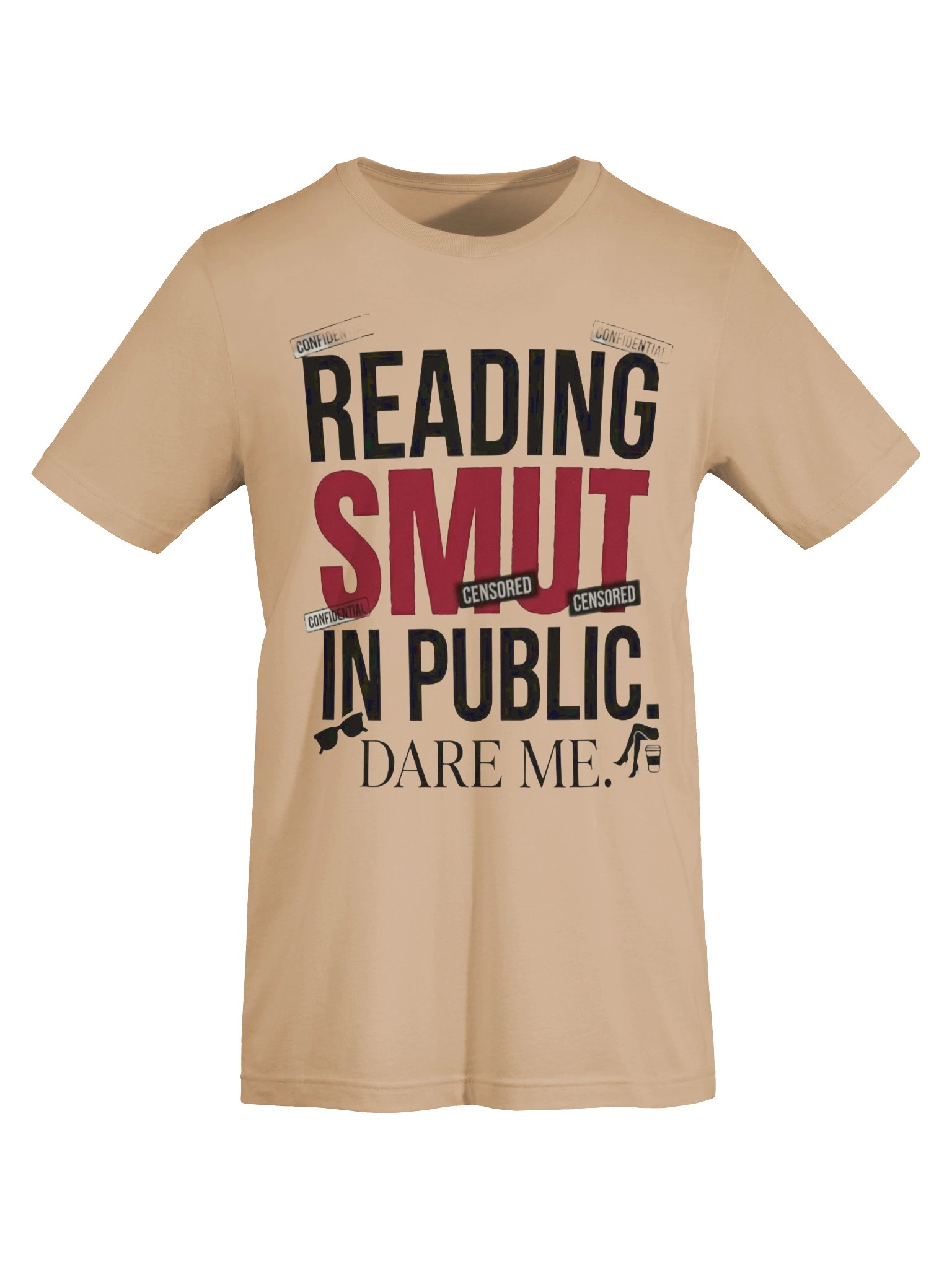 Reading Smut in Public Dare Me Spicy Romance Reader T-Shirt for BookTok Girls product image (5)