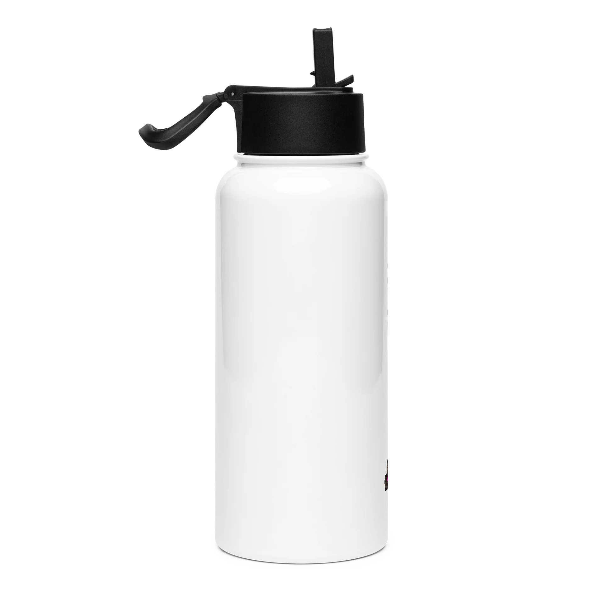 Train for Birth® 32oz Stainless Steel White Water Bottle product image (4)
