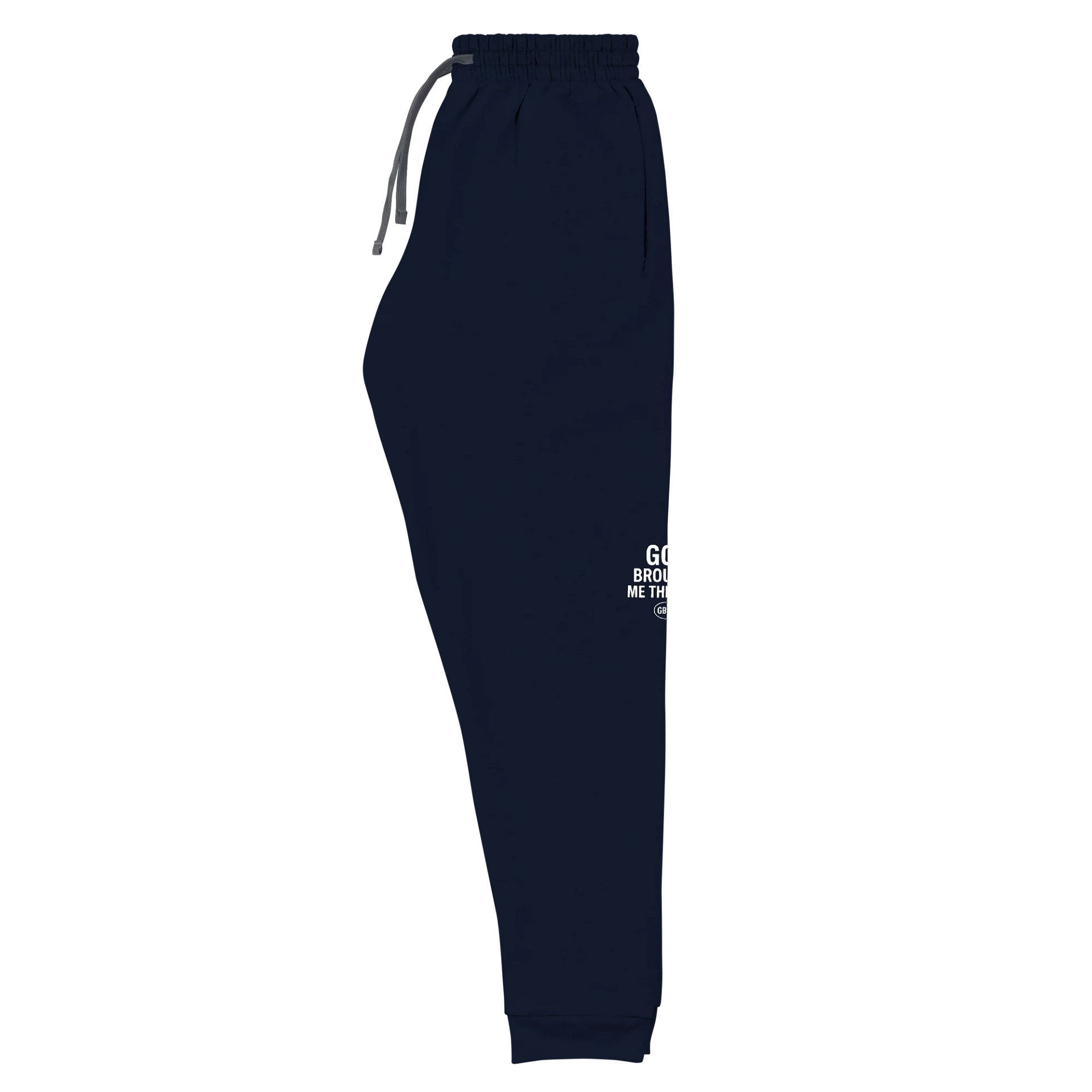 GOd Brought Me Through Joggers – Navy Blue (GBMT ) Logo Edition product image (4)