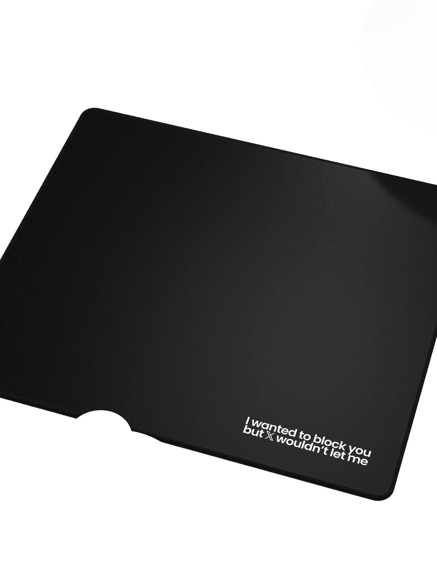 Blocked On X Mouse Pad - Black product image (3)