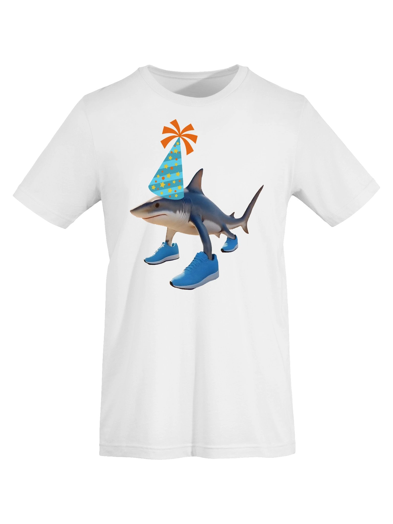 Tralalero Tralala Shark Birthday Hat T-Shirt product image (4)