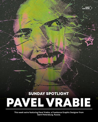 ⚡️ Sunday Spotlight: @vrabiedesign ⚡️ 

This week we're featuring Pavel Vrabie, a Freelance Graphic Designer from Saint Peter...