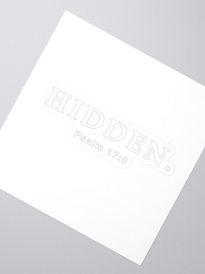 Hidden. Psalm 17:8 product image (2)