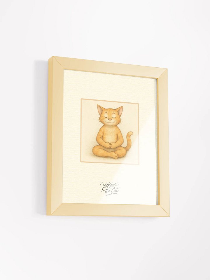 Vaikauri the Cat Meditation Framed Artprint product image (4)