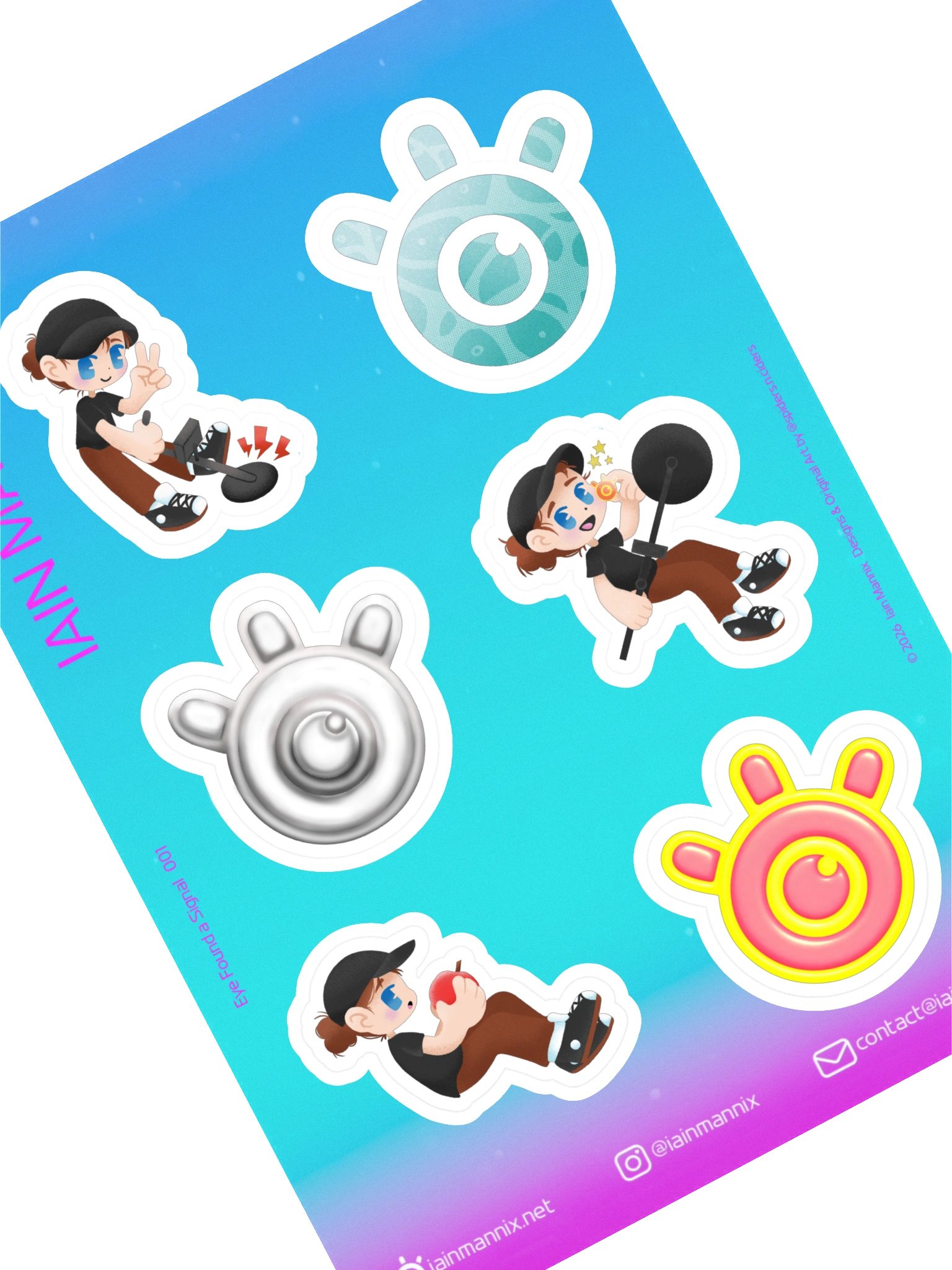 Eye Found a Signal Sticker Sheet 001 product image (1)