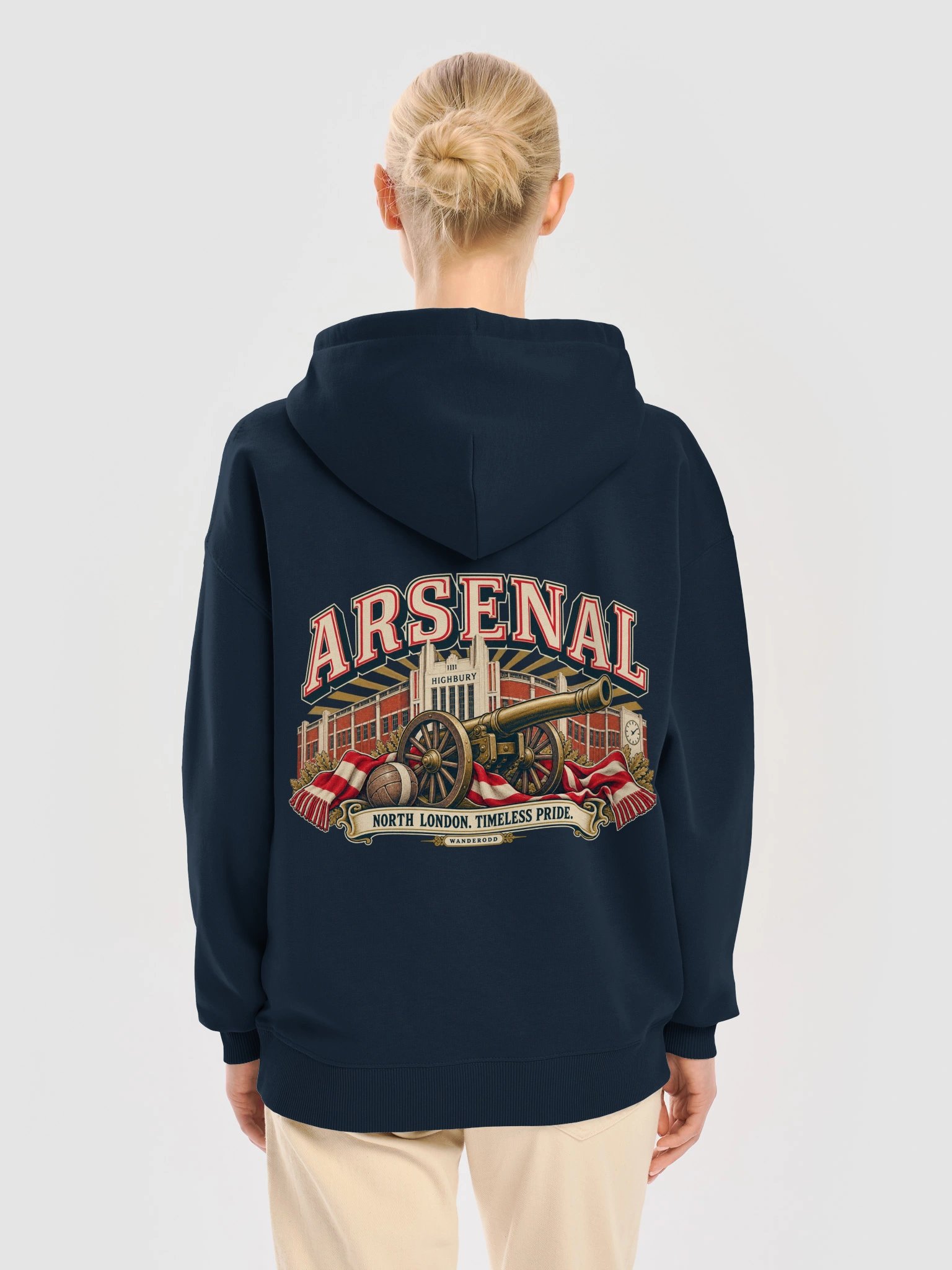 Arsenal Highbury Retro Football Hoodie | WanderOdd product image (13)