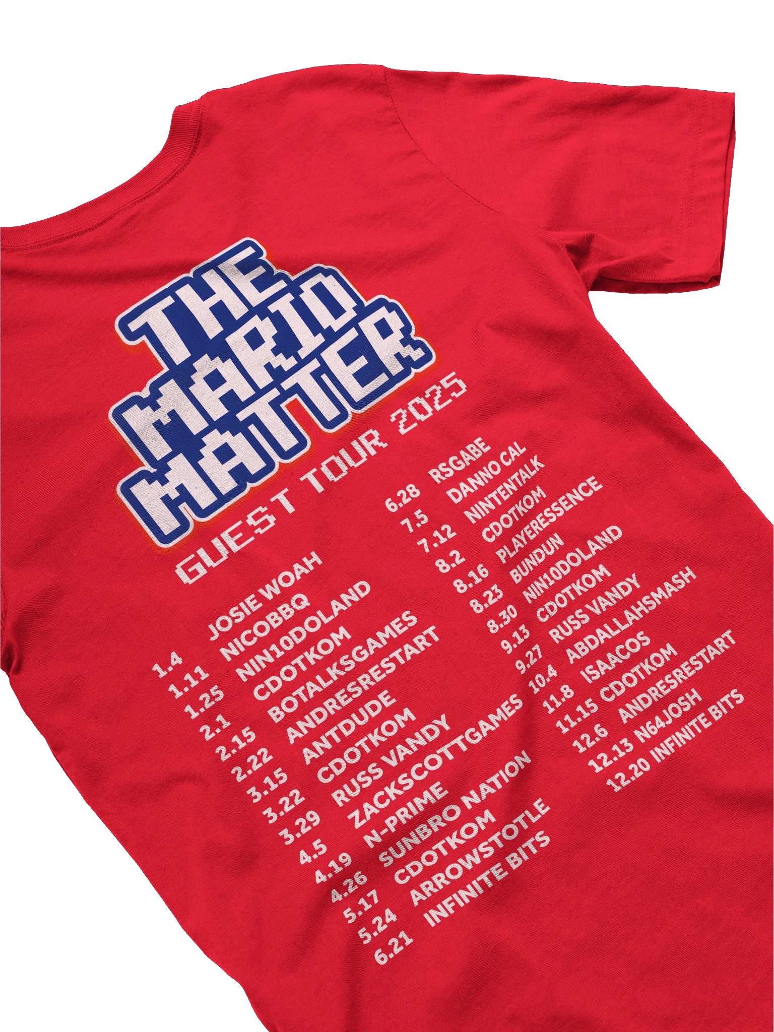 The Mario Matter Guest Tour 2025 Youth Tee product image (3)