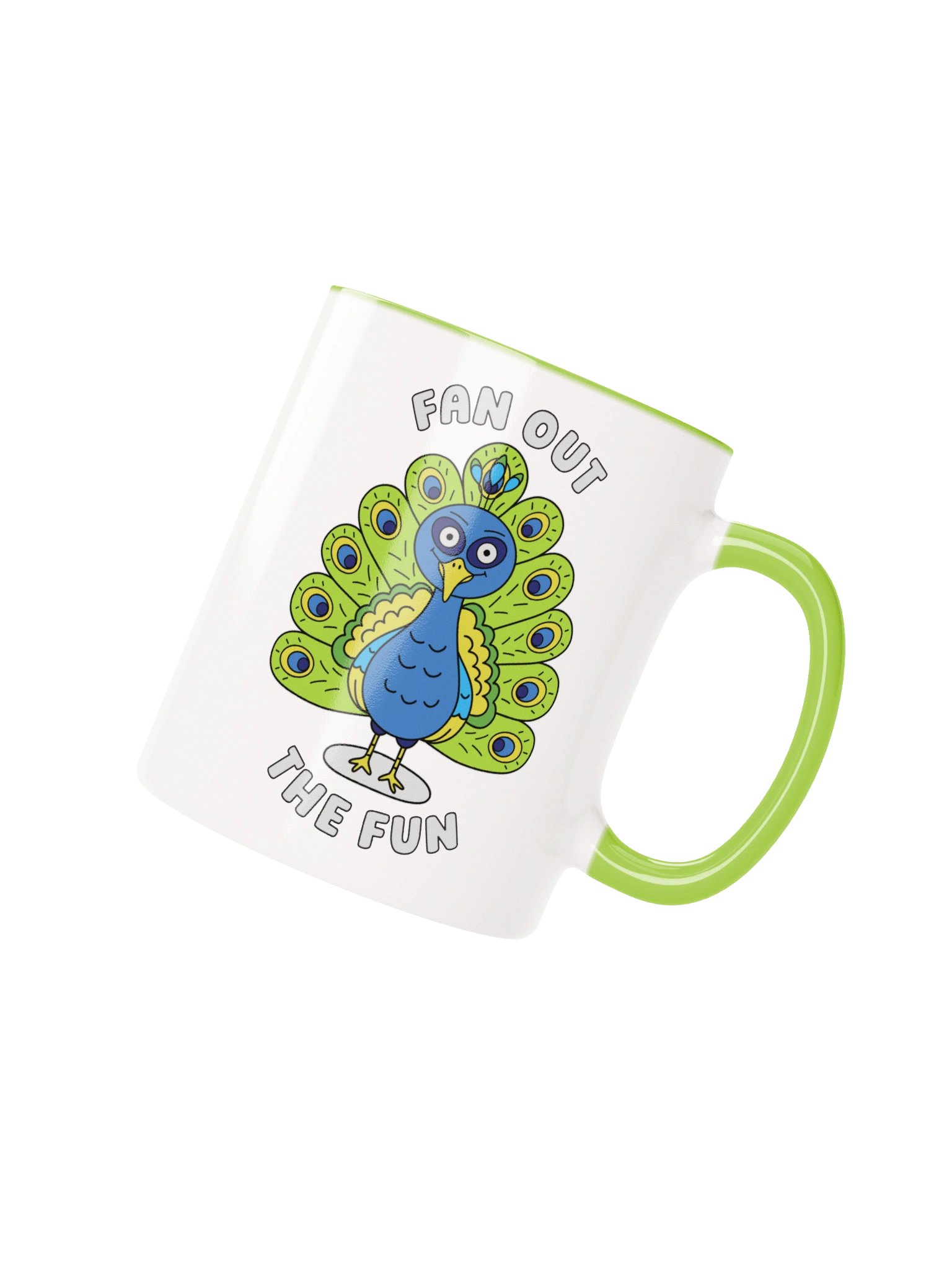 Fan Out The Fun Cute Silly Funny Peacock Mug product image (1)
